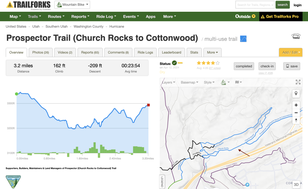 TrailForks' embedded OpenStreetMap immediately reflected the change.